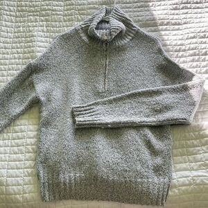 Knitted Quarter Zip Sweater